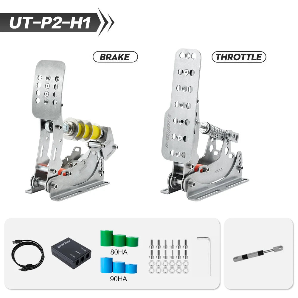 Pedais Simracing para PC com Sensor de Pressão, Célula de Carga e Sistema Hidráulico HE